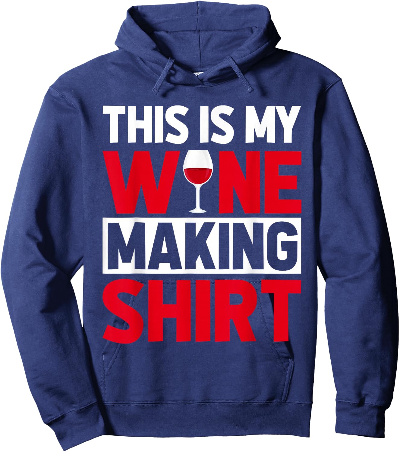 Winemaker This is My Wine Making Costume Funny Wine Tasting Hoodie - Hoodie | Navy