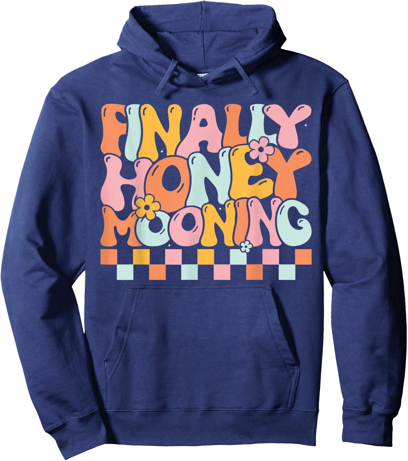 Finally Honeymooning Couples Honeymooning Matching Wedding Hoodie - Hoodie | Navy
