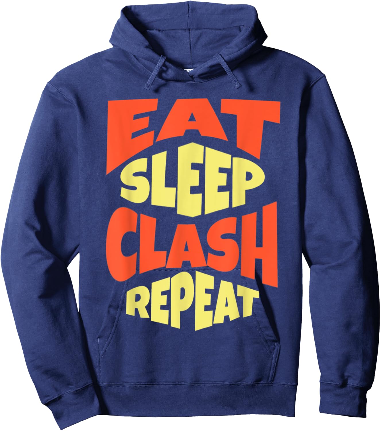 Eat Sleep Clash Repeat - Gaming Clan Matching Hoodie - Hoodie | Navy