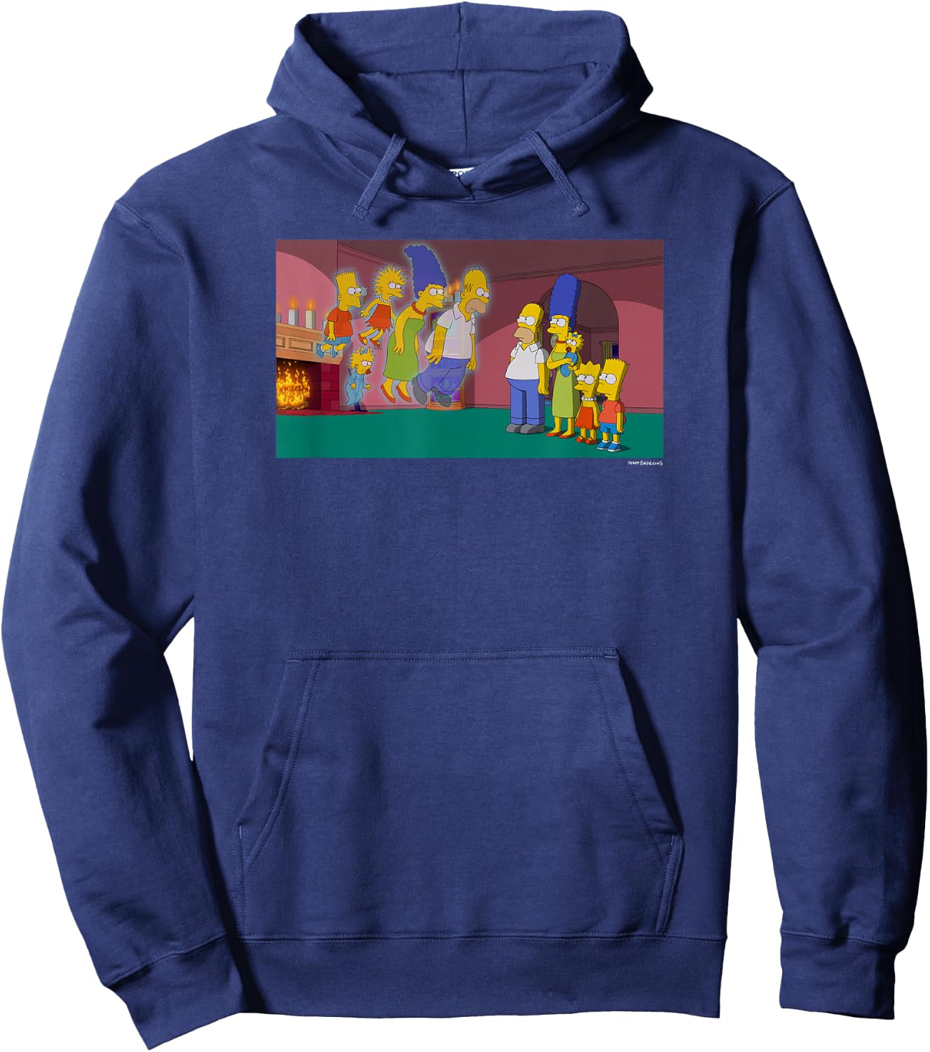 The Simpsons Treehouse Of Horror Halloween Ghost Family V-2 Hoodie - Hoodie | Navy