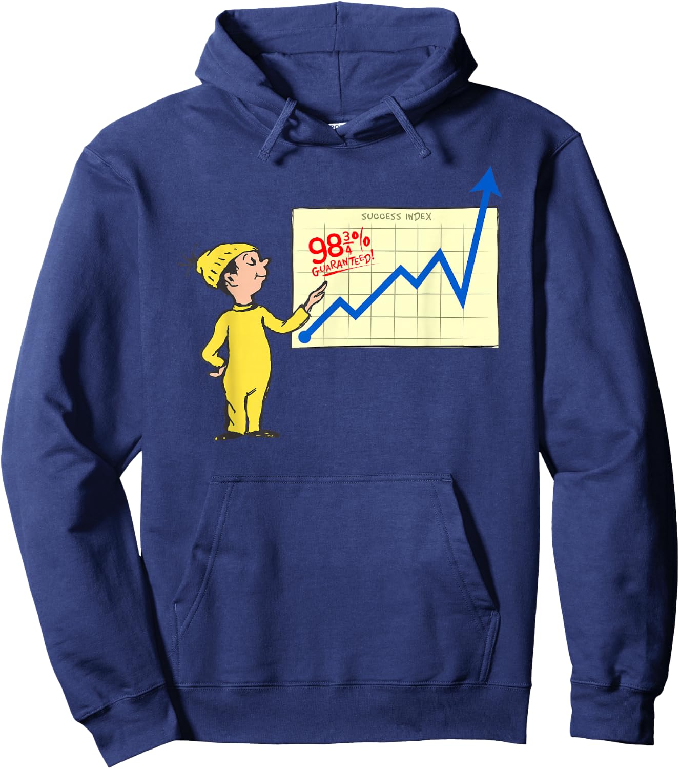 Dr. Seuss Oh the Places You'll Go Success Index Hoodie - Hoodie | Navy