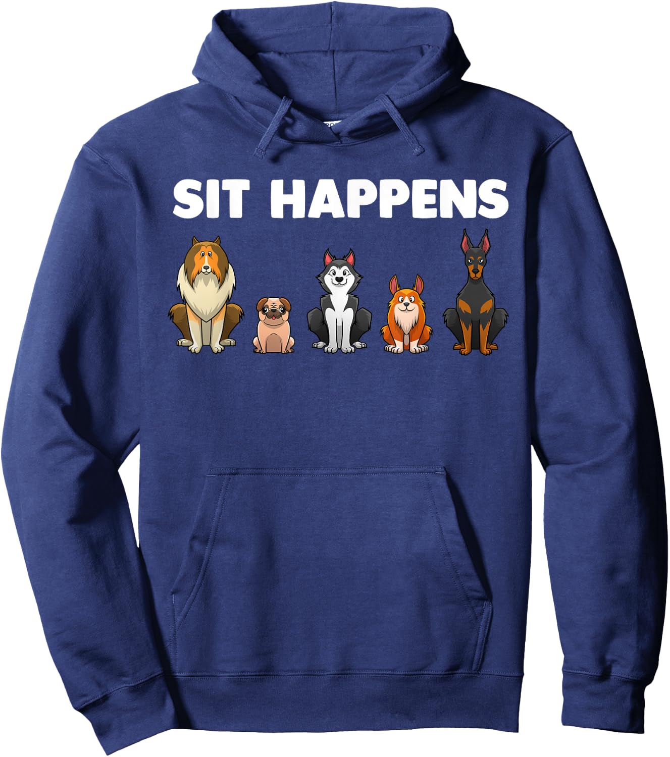 Funny Dog Training Art Women Dog Lover Puppy Pet Hoodie - Hoodie | Navy