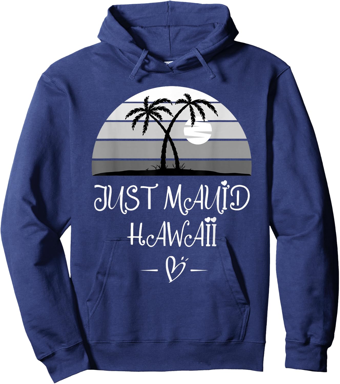 Hawaiian Honeymoon and newlyweds at Hawaii or Just maui'd Hoodie - Hoodie | Navy