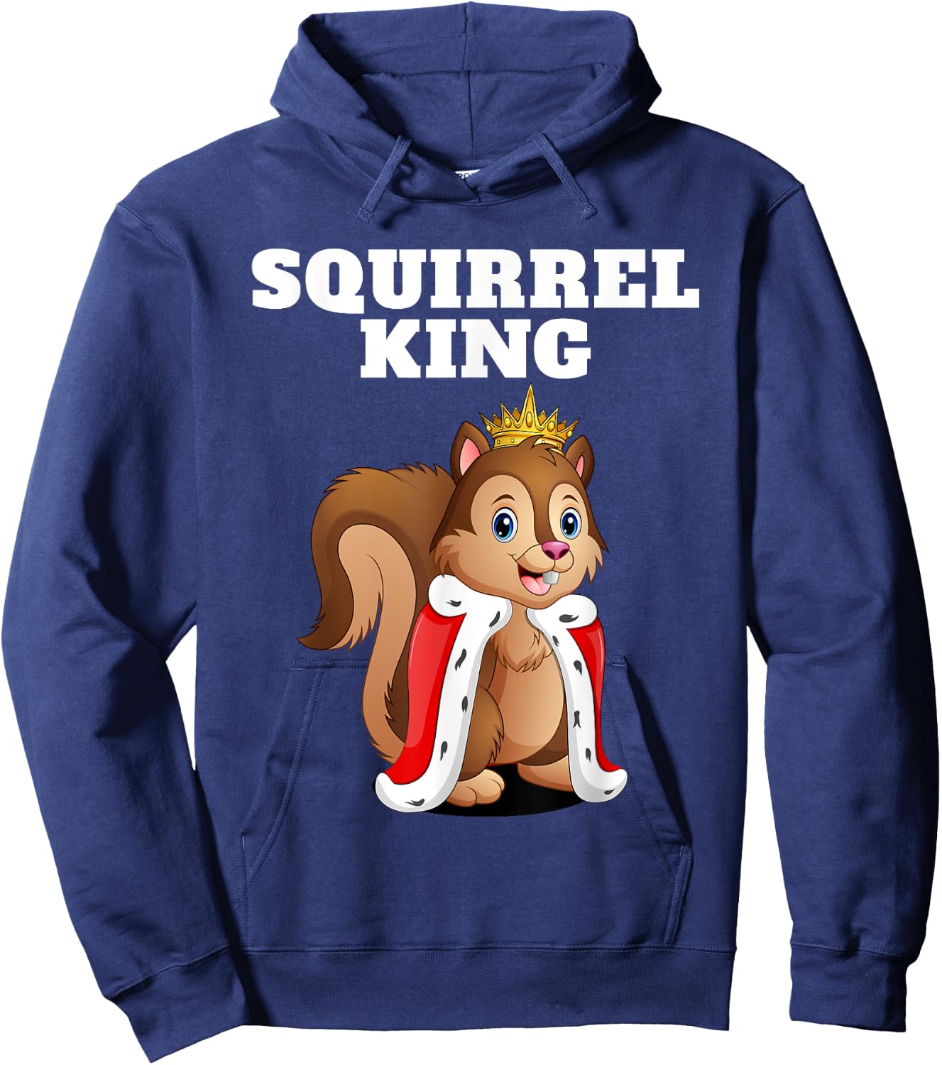 Squirrel King | Boys Squirrel | Squirrel Hoodie - Hoodie | Navy