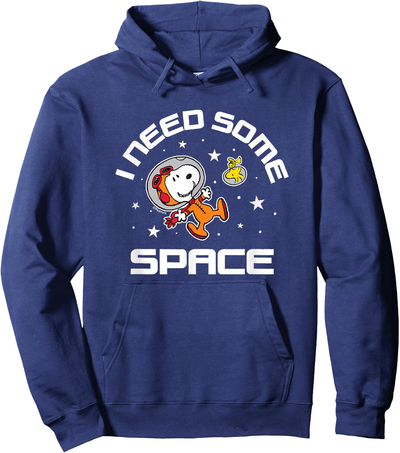 Peanuts - Snoopy and Woodstock I Need Some Space Hoodie - Hoodie | Navy