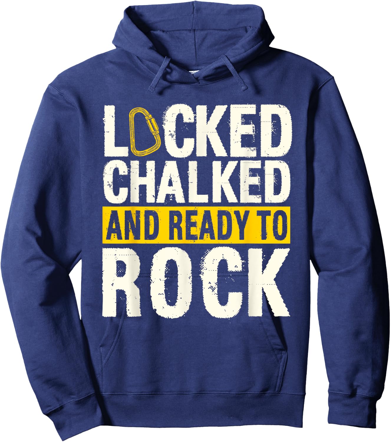 Bouldering Climber Boulderer Artificial Rock Climbing Indoor Hoodie - Hoodie | Navy