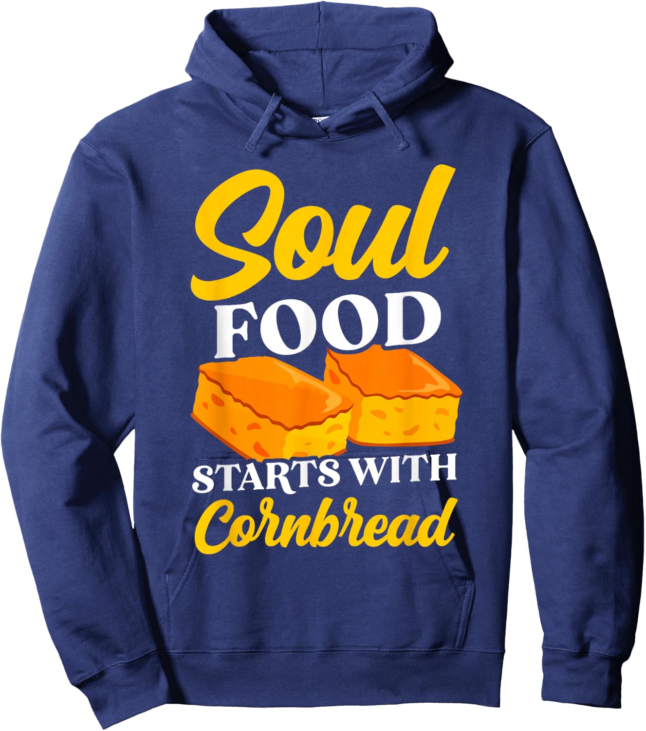 Soul Food Starts with Cornbread Southern Cooking Baker Hoodie - Hoodie | Navy