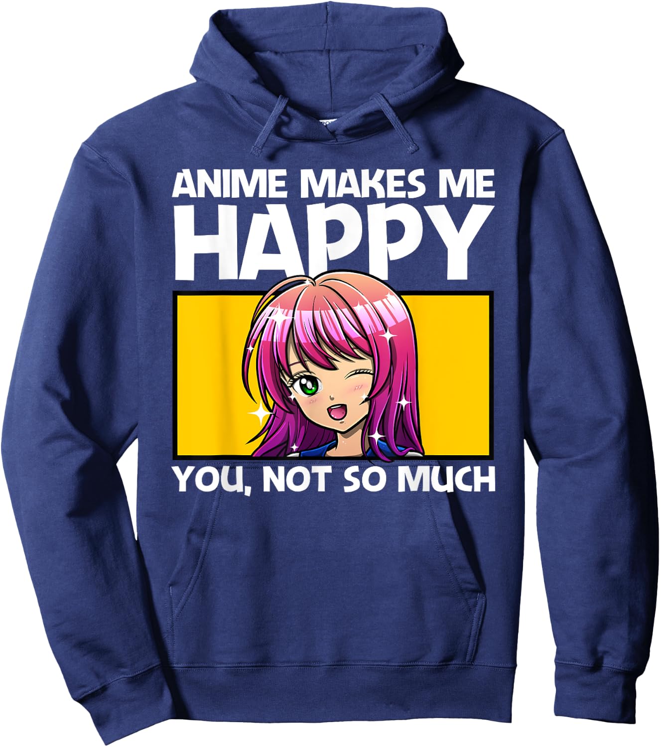 Anime Art Teen Girls Men Anime Merch Anime Lovers Hoodie - Hoodie | Navy