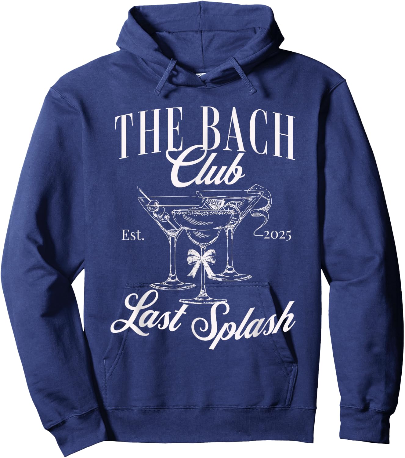 The Bach club 2025 Last Splash Bachelorette girls trip Hoodie - Hoodie | Navy