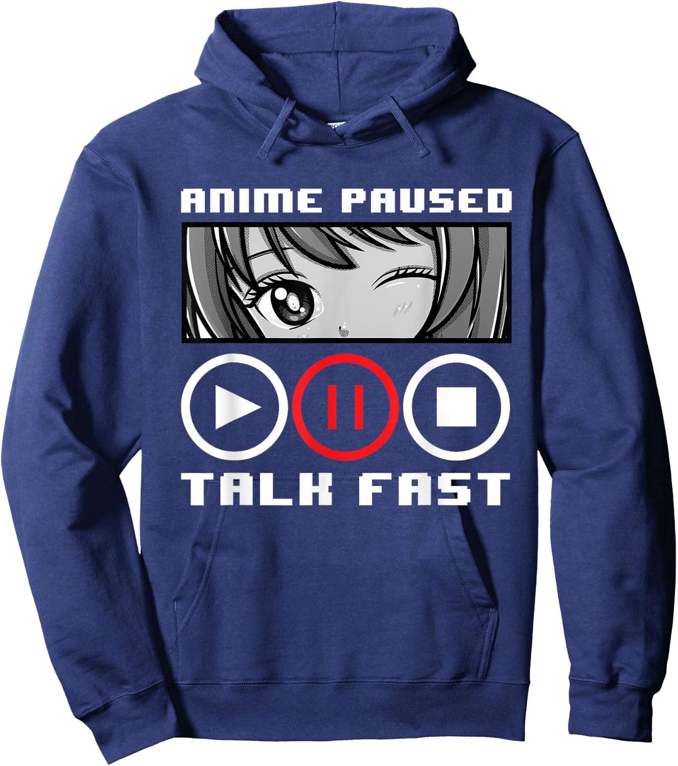 Anime Art Women Teen Girls Anime Merch Anime Lovers Hoodie - Hoodie | Navy