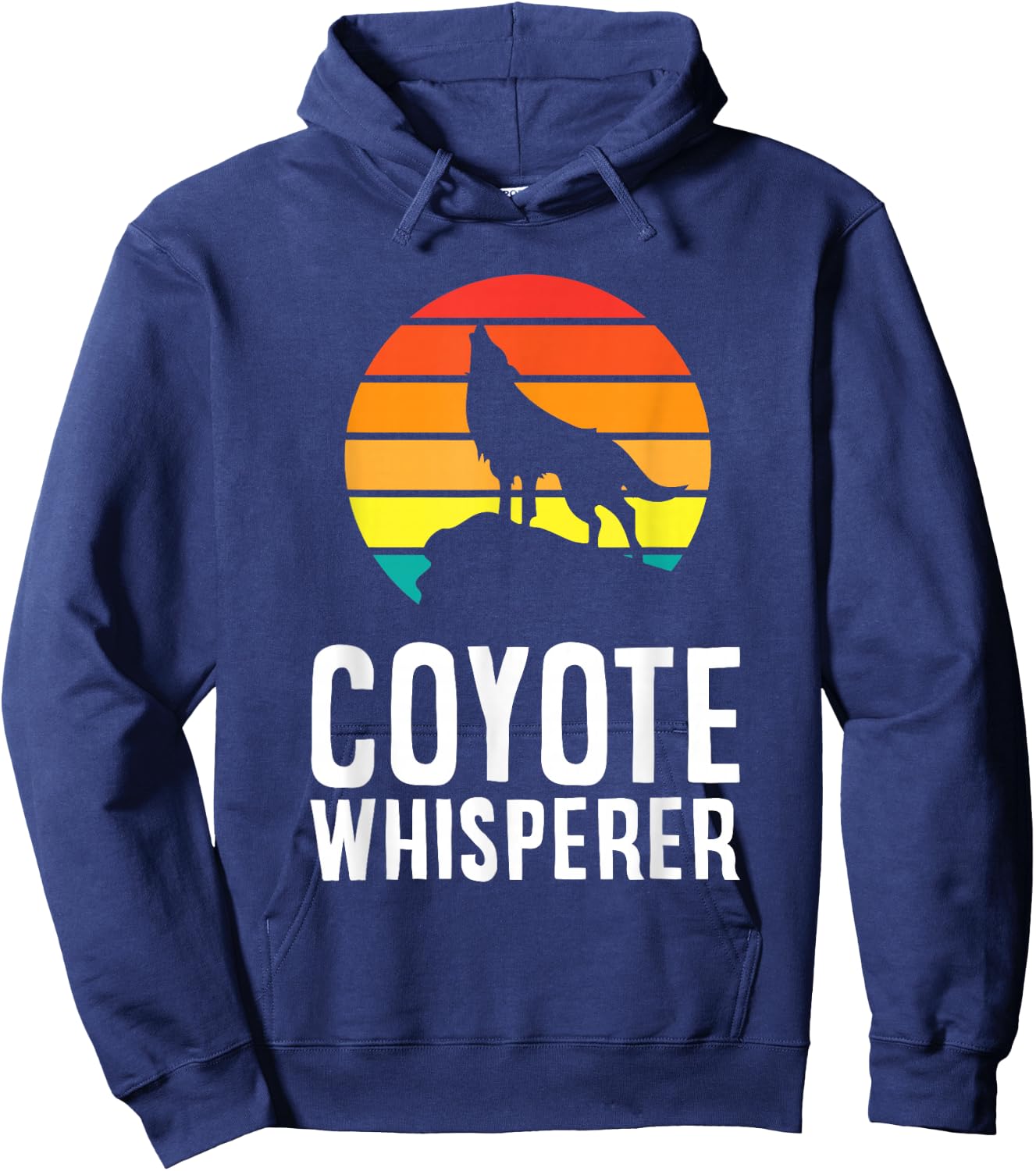Coyote Whisperer Animal Cute Coyote Hoodie - Hoodie | Navy