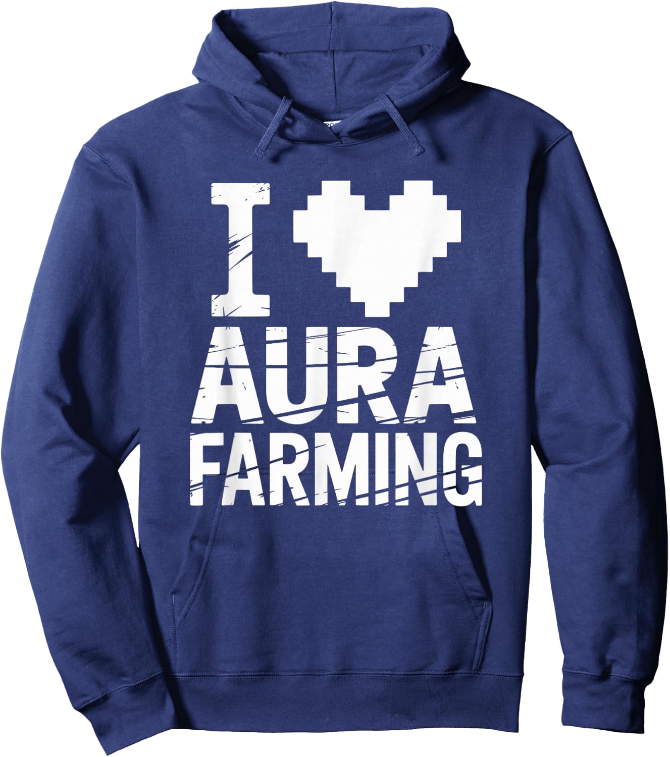 I Love Aura Farming Meme Aura Farmer Funny Memes Gen-Z Memes Hoodie - Hoodie | Navy