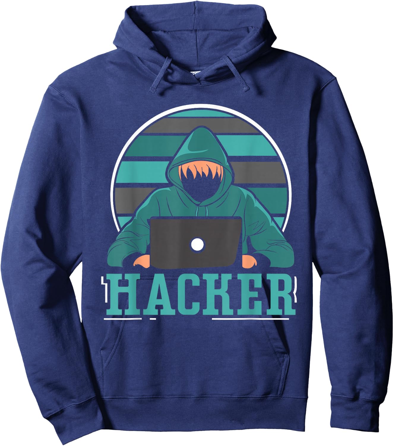 Hacker Hacking It Computer Hack Hoodie - Hoodie | Navy