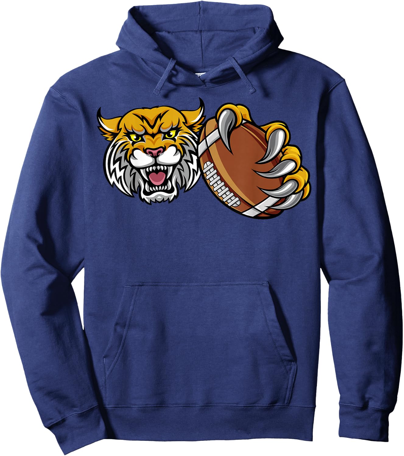 Wildcat Holding American Football Ball Hoodie - Hoodie | Navy