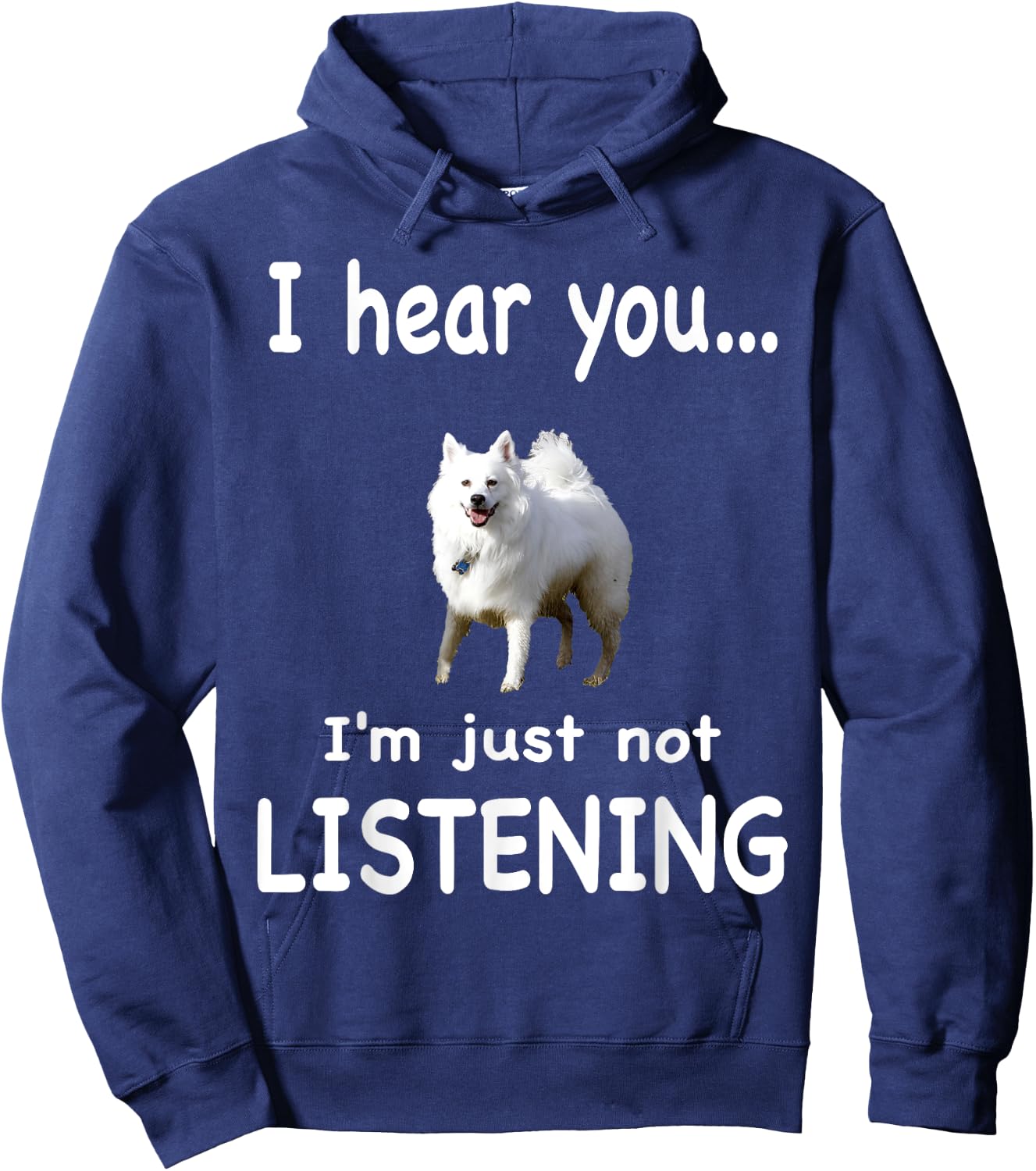 American Eskimo Dog Hoodie - Hoodie | Navy