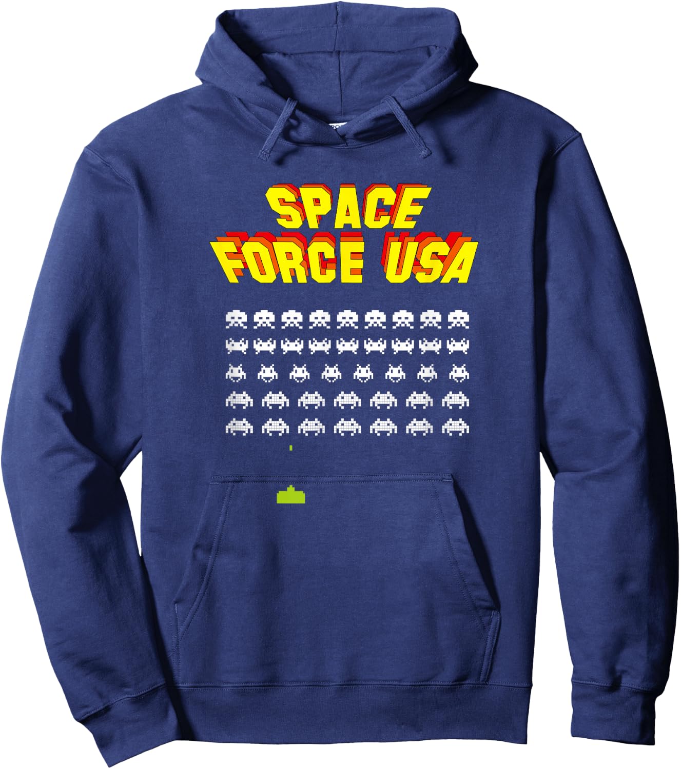Space Force USA Invaders Hoodie - Hoodie | Navy