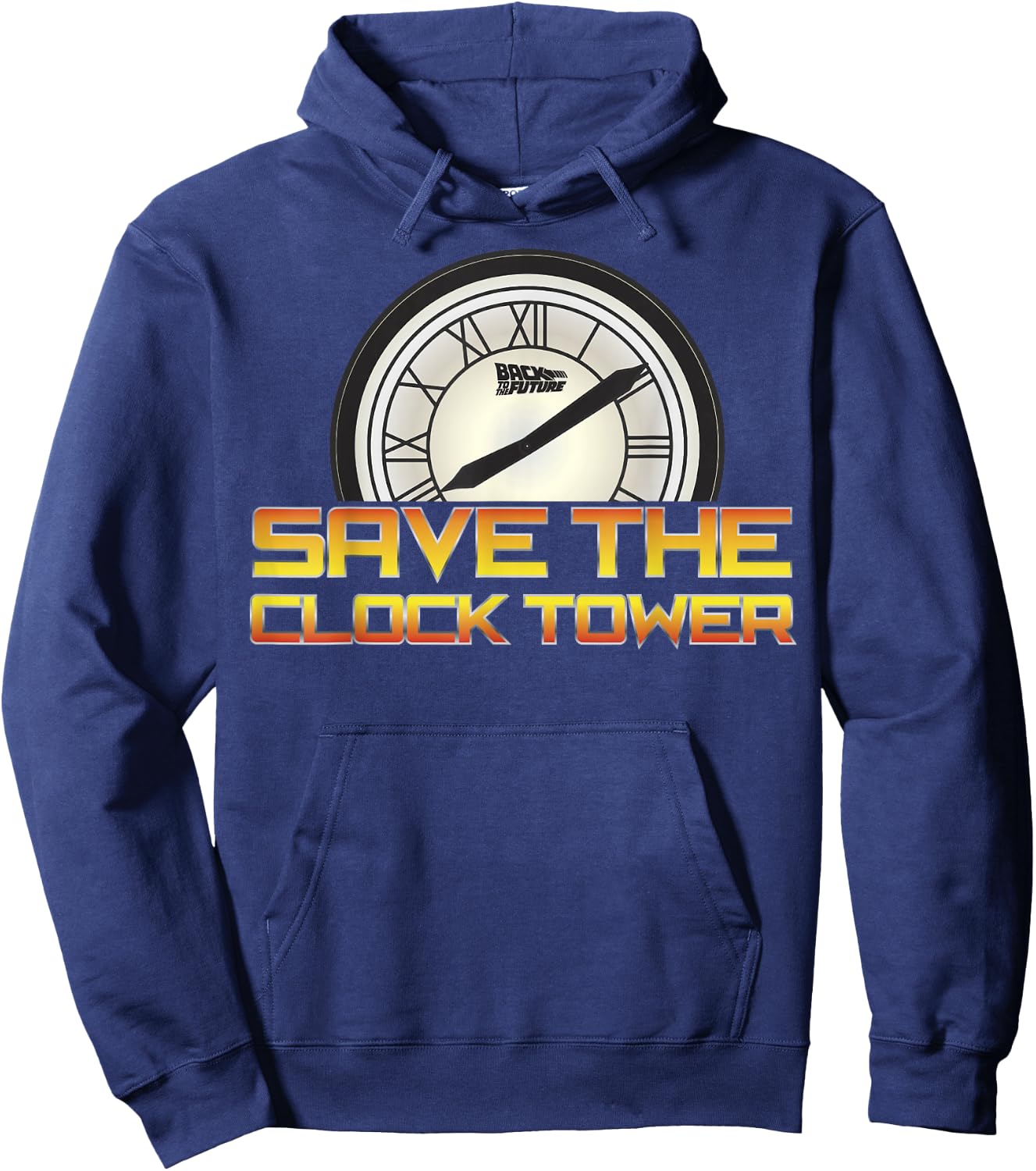 Back to The Future Save The Clock Tower Hoodie - Hoodie | Navy