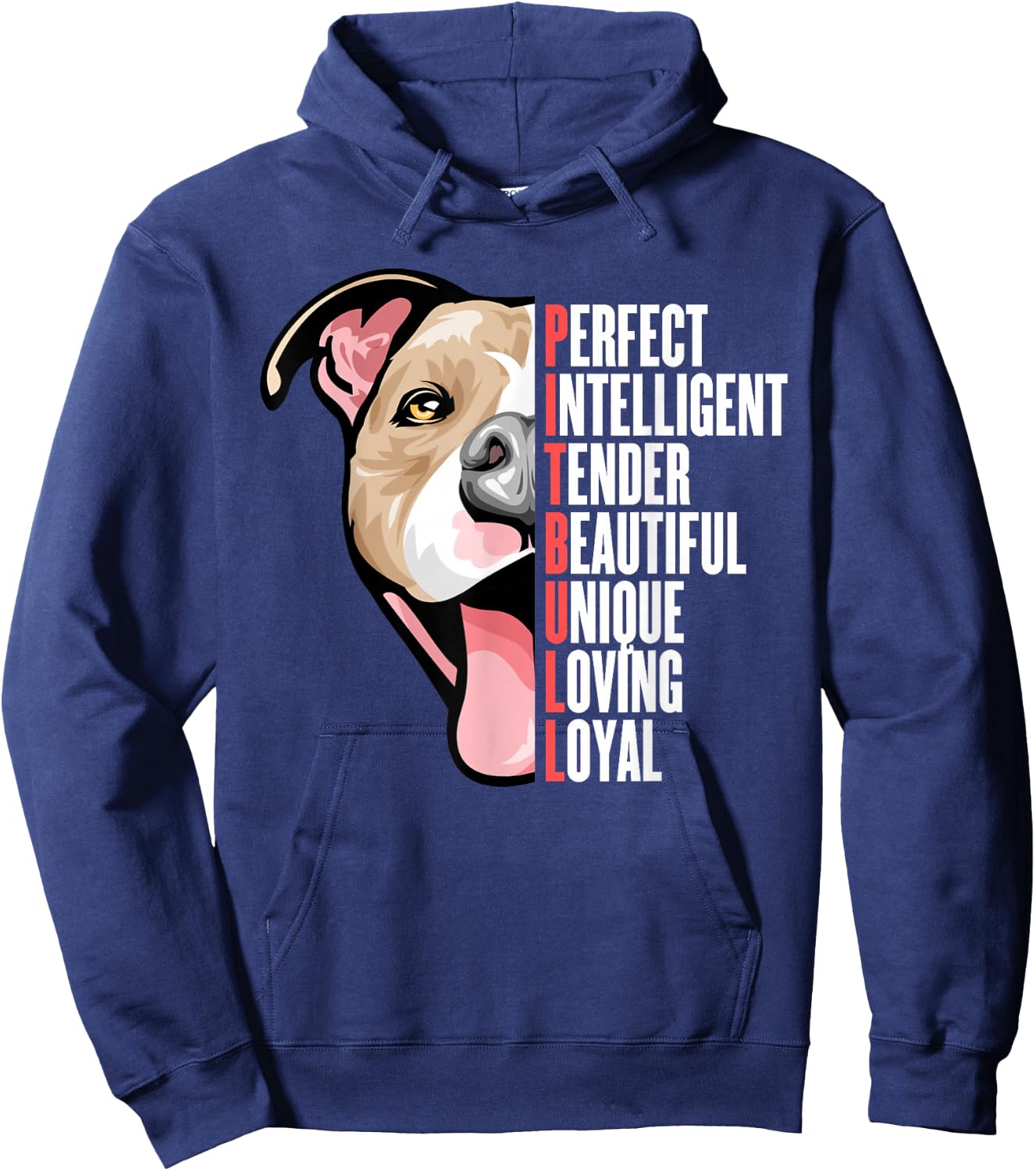 Pitbull Proud Pitbull Owners Top Men Women Kids Hoodie - Hoodie | Navy