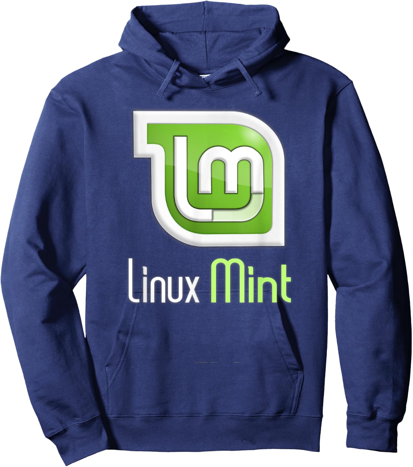 Linux Mint lover tagline with Logo Open Source Os Hoodie - Hoodie | Navy