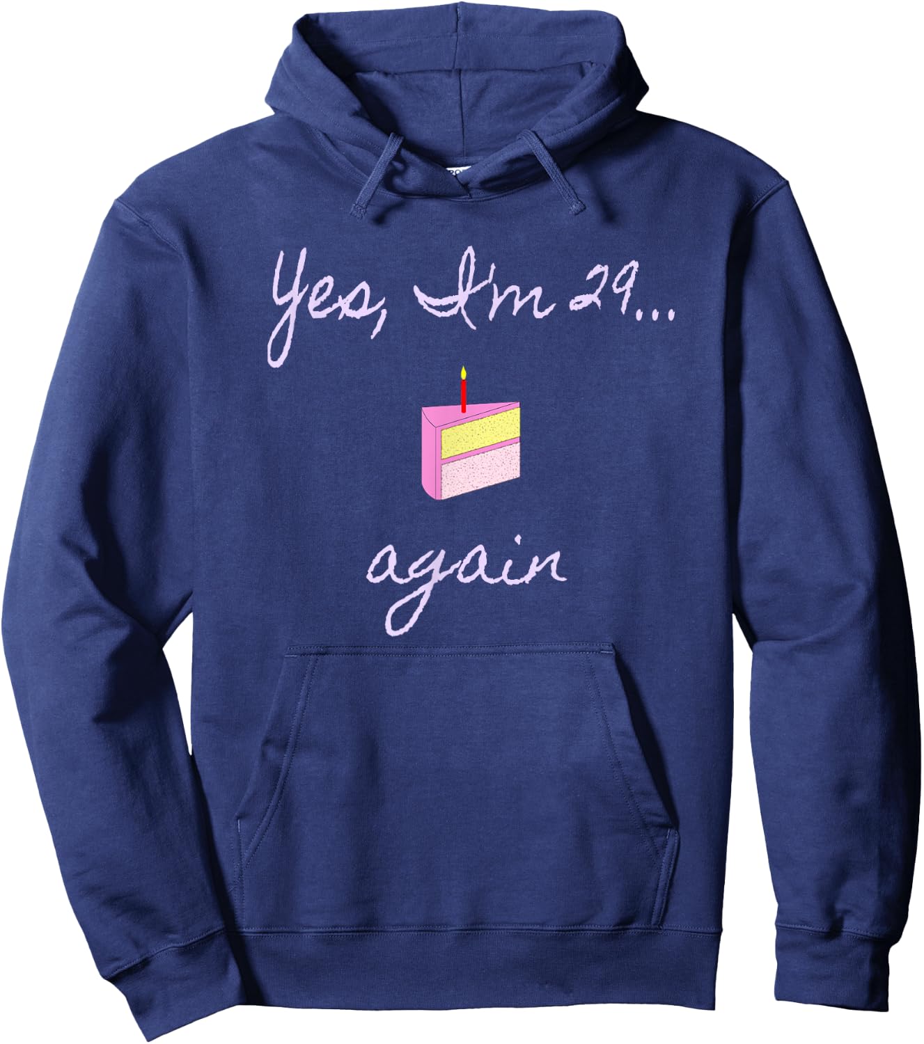 Funny Birthday 29 Again , Men Hoodie - Hoodie | Navy