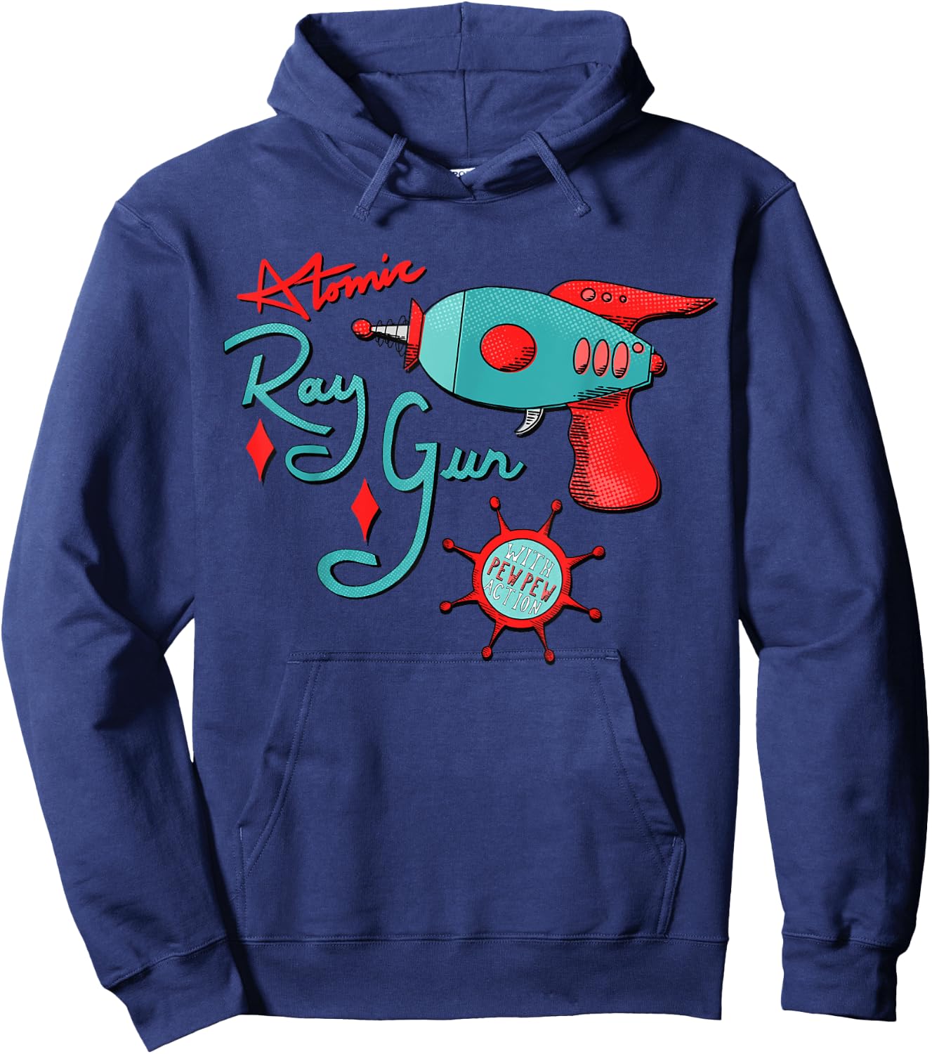 Atomic Ray Blaster Hand Drawn Toy Prop Hoodie - Hoodie | Navy