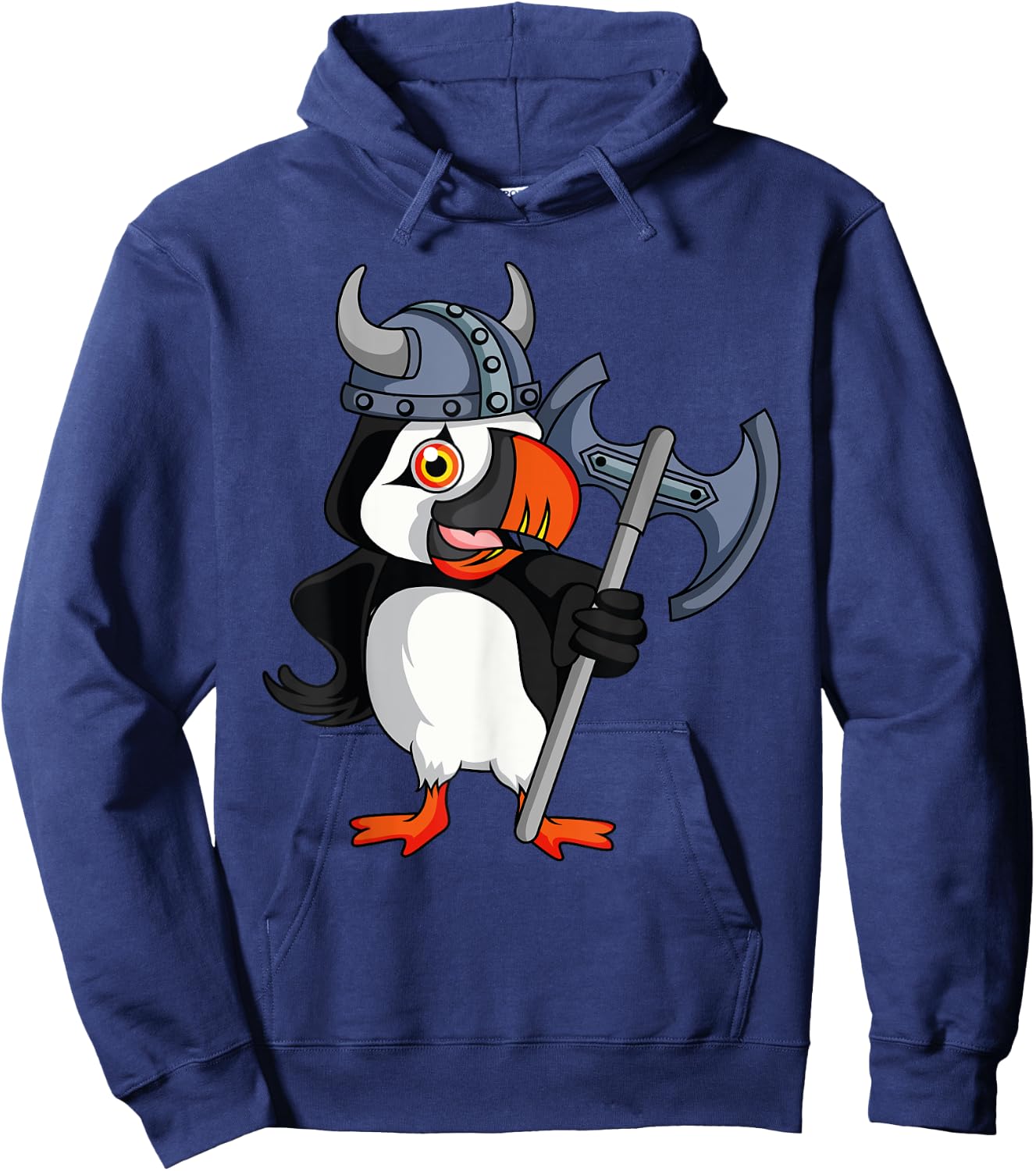Iceland Puffin Souvenir Viking helmet Hoodie - Hoodie | Navy
