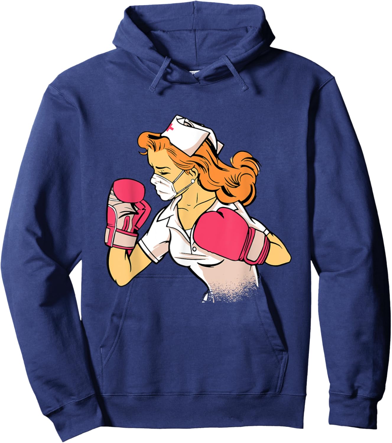 Nurse Boxer Hoodie - Hoodie | Navy