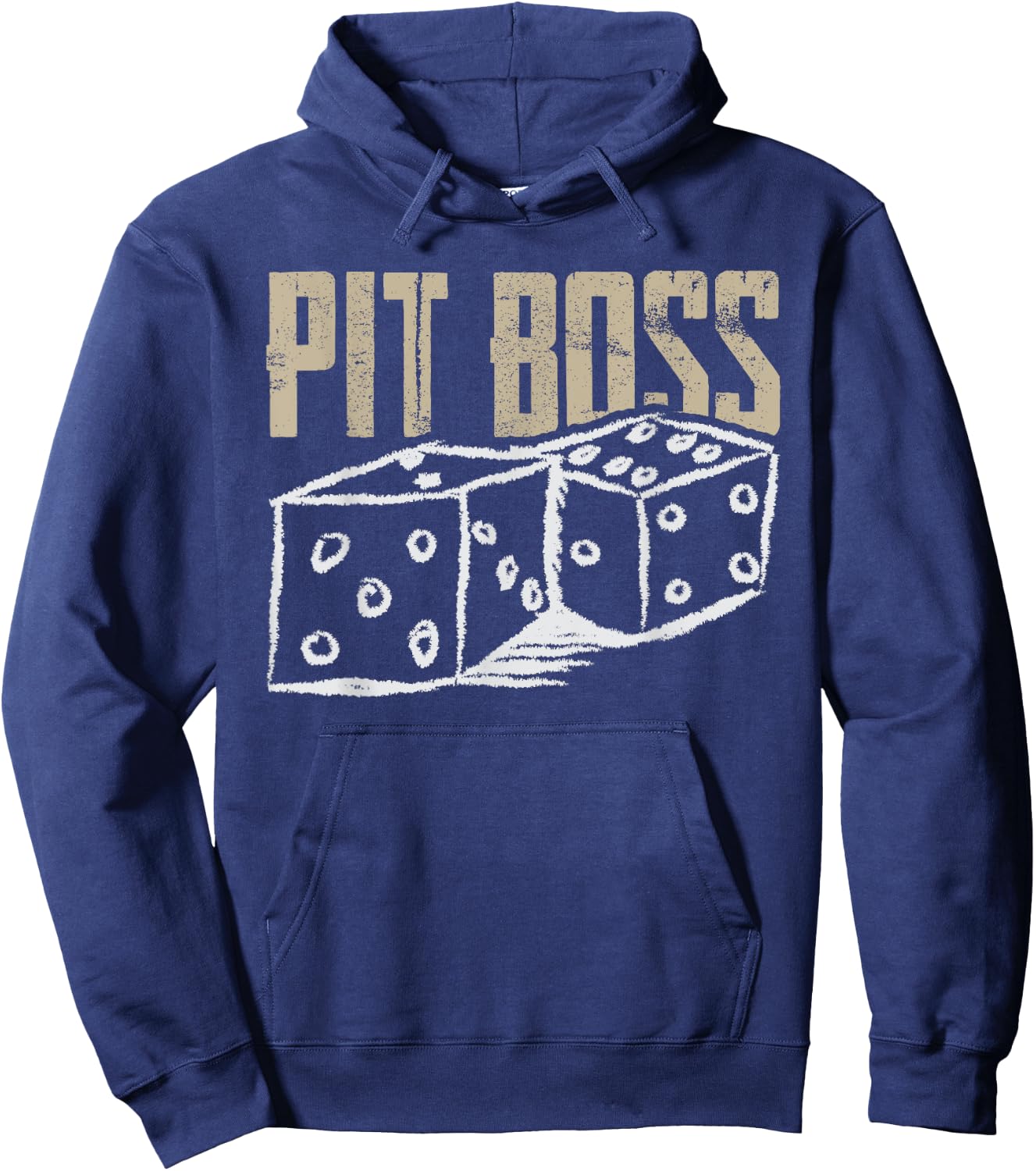 Pit Boss Casino Gambling BlackJack : Card Shark Poker Hoodie - Hoodie | Navy