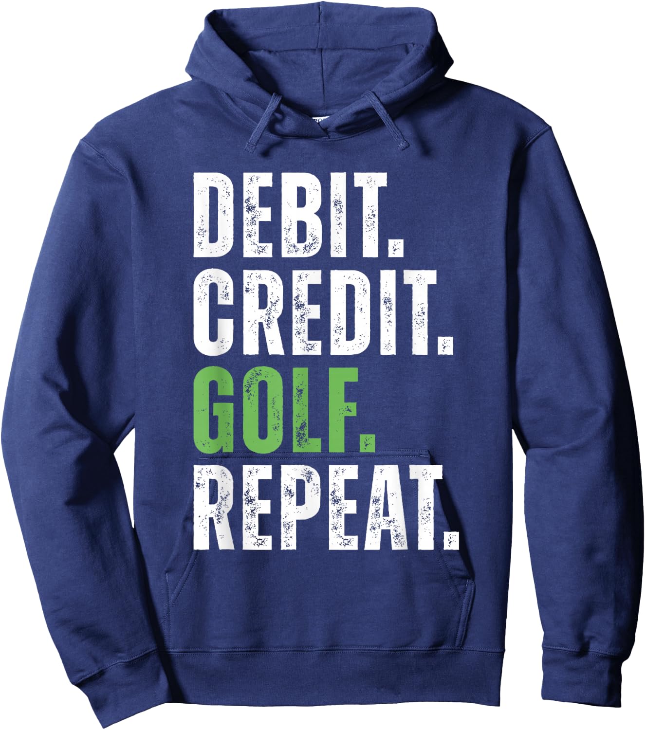 Debit Credit Golf Repeat - Accountant III Hoodie - Hoodie | Navy