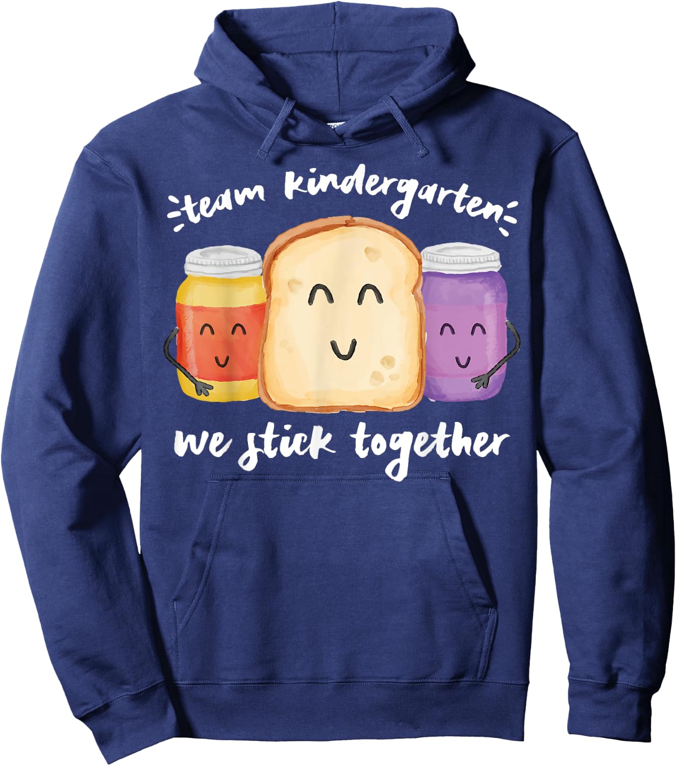 TEAM KINDERGARTEN We Stick Together School Teacher Student Hoodie - Hoodie | Navy