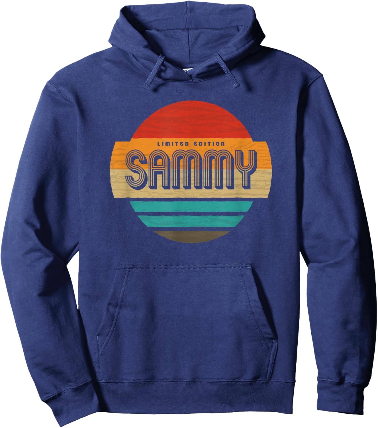 Sammy Name Retro Vintage Sunset Limited Edition Hoodie - Hoodie | Navy