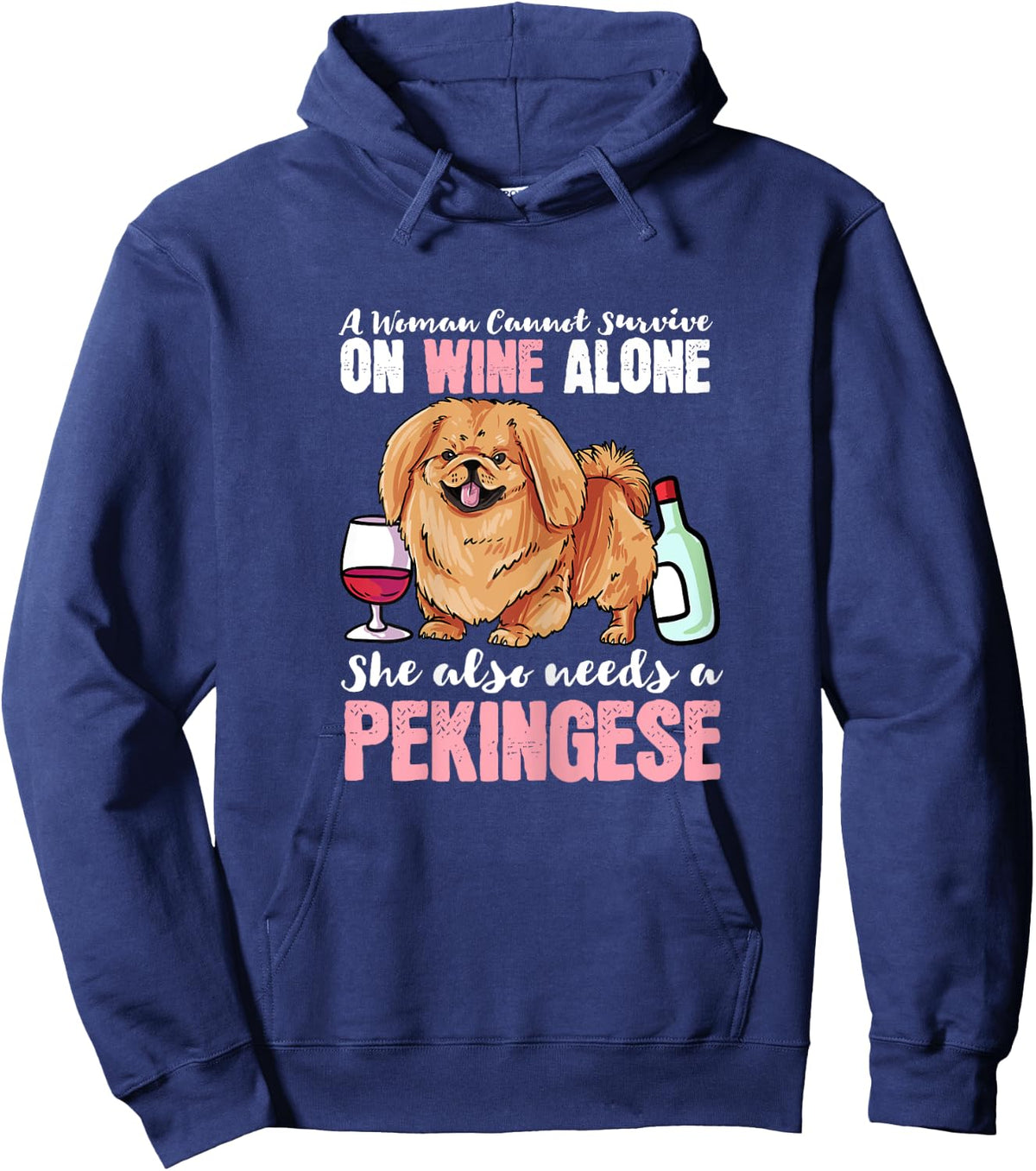 Pekingese Dog Owner Gift - I Love My Pekingese Dog Hoodie - Hoodie | Navy
