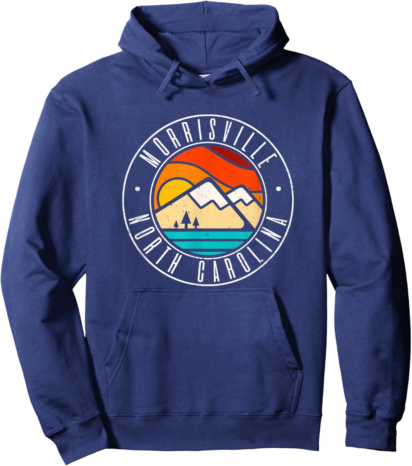 Minimalist Outdoors Morrisville North Carolina NC Hoodie - Hoodie | Navy