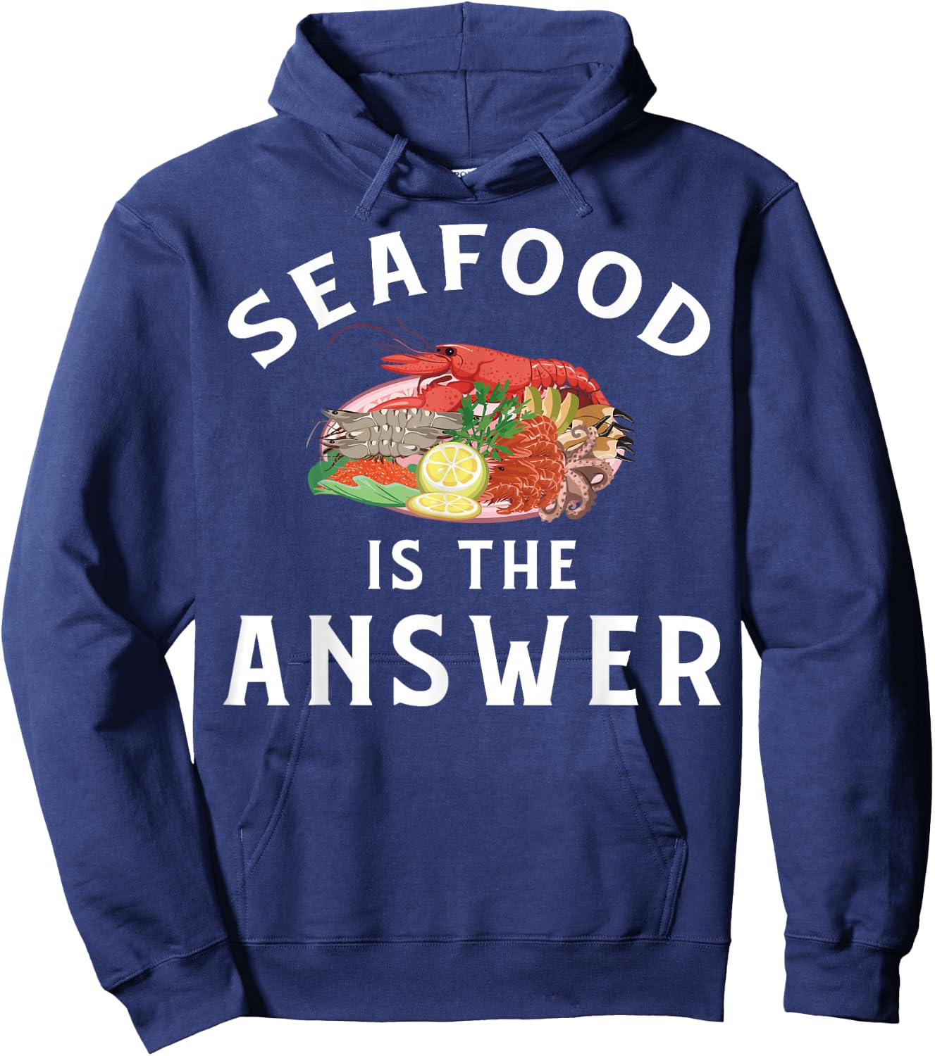 Funny Seafood Apparel | Awesome Seafoods Lover Design Hoodie - Hoodie | Navy