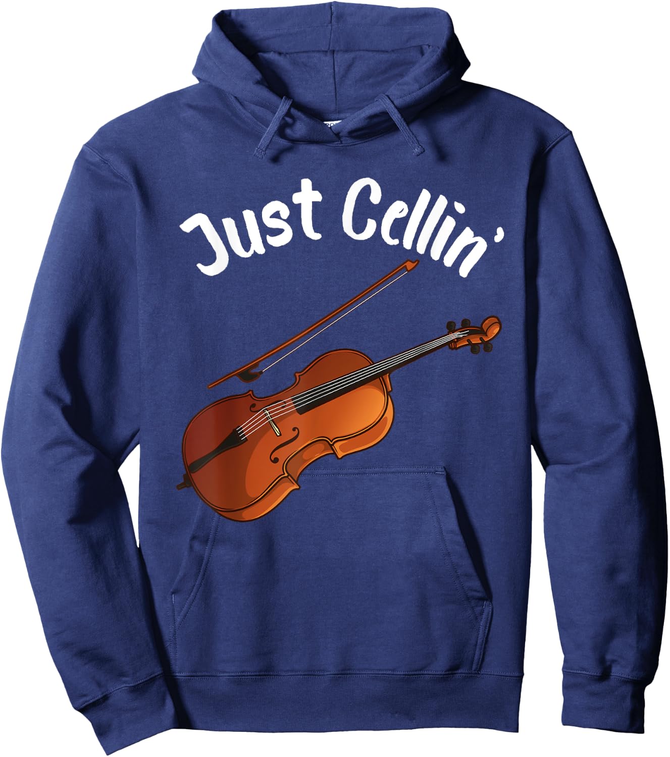 Funny Cello Designs Women Music Fan Lover Musicians Hoodie - Hoodie | Navy