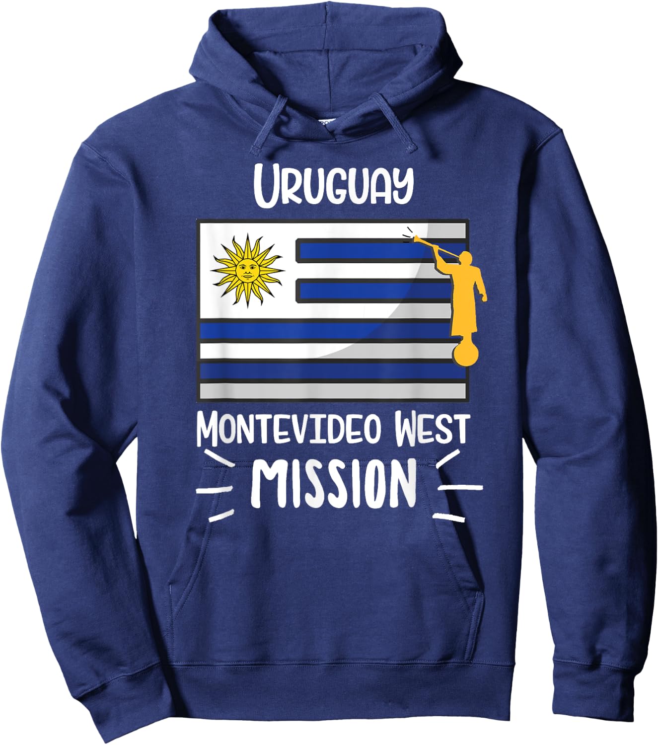 Uruguay Montevideo West Mormon LDS Mission Missionary Gift Hoodie - Hoodie | Navy