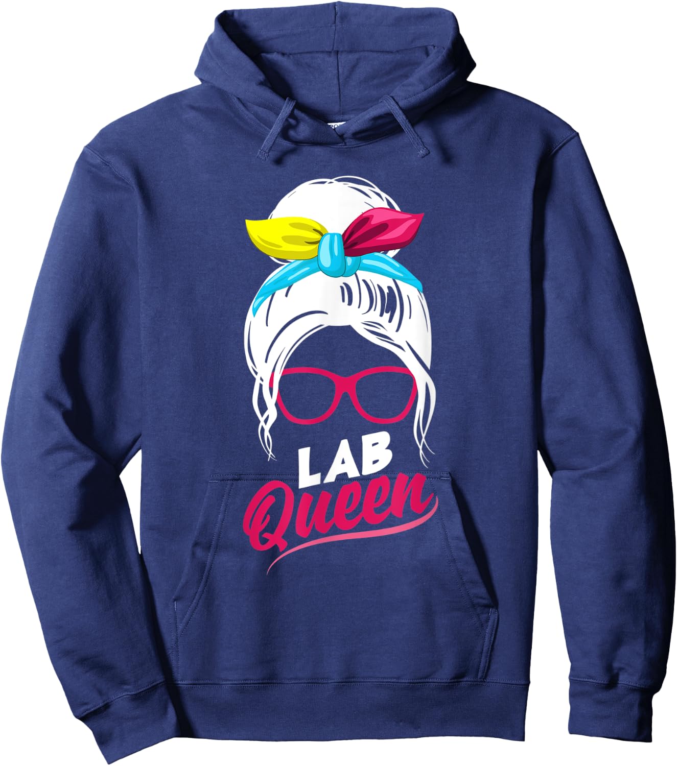 Medical Laboratory Technician Scientist Lab Queen Funny Hoodie - Hoodie | Navy