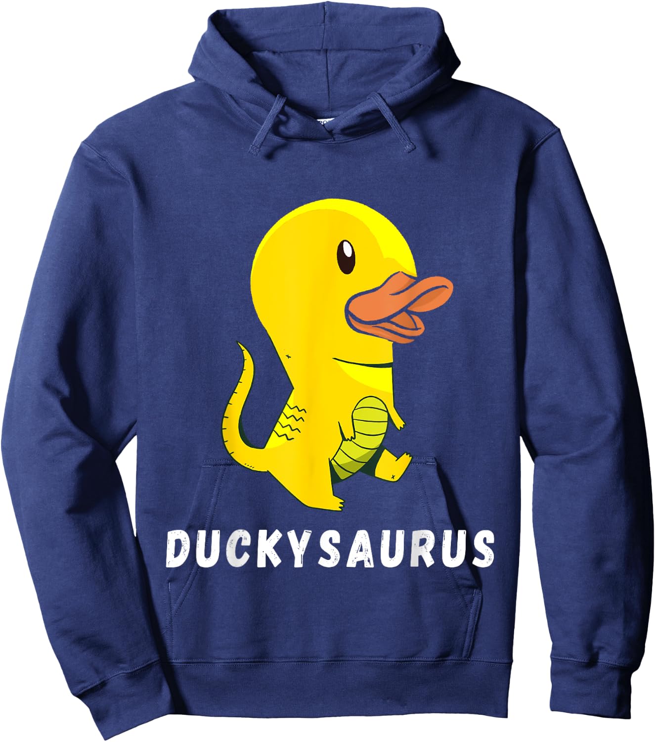 Rubber Duck Dinosaur Funny Rubber Duck Dino Ducky T-Rex Hoodie - Hoodie | Navy