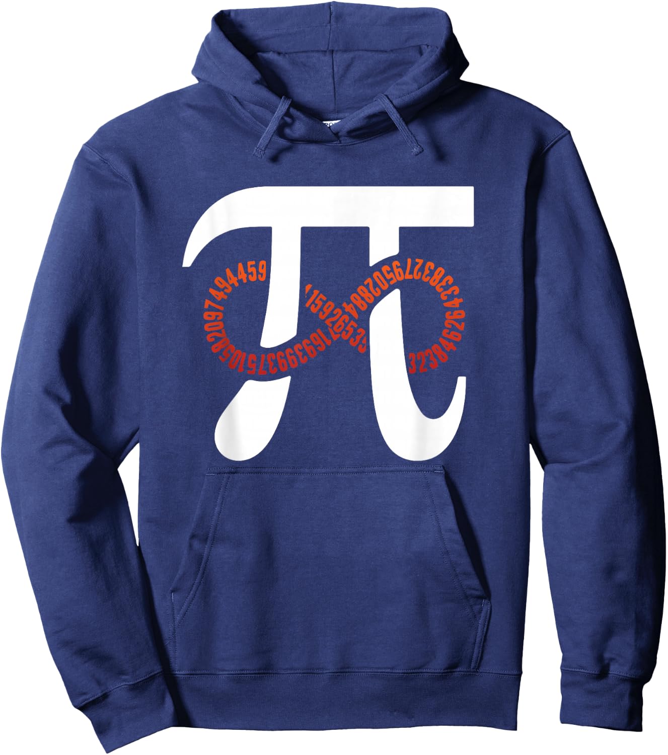 Funny Pi Number 3.141 Infinity Pi Day Funny Geek Math Lover Hoodie - Hoodie | Navy