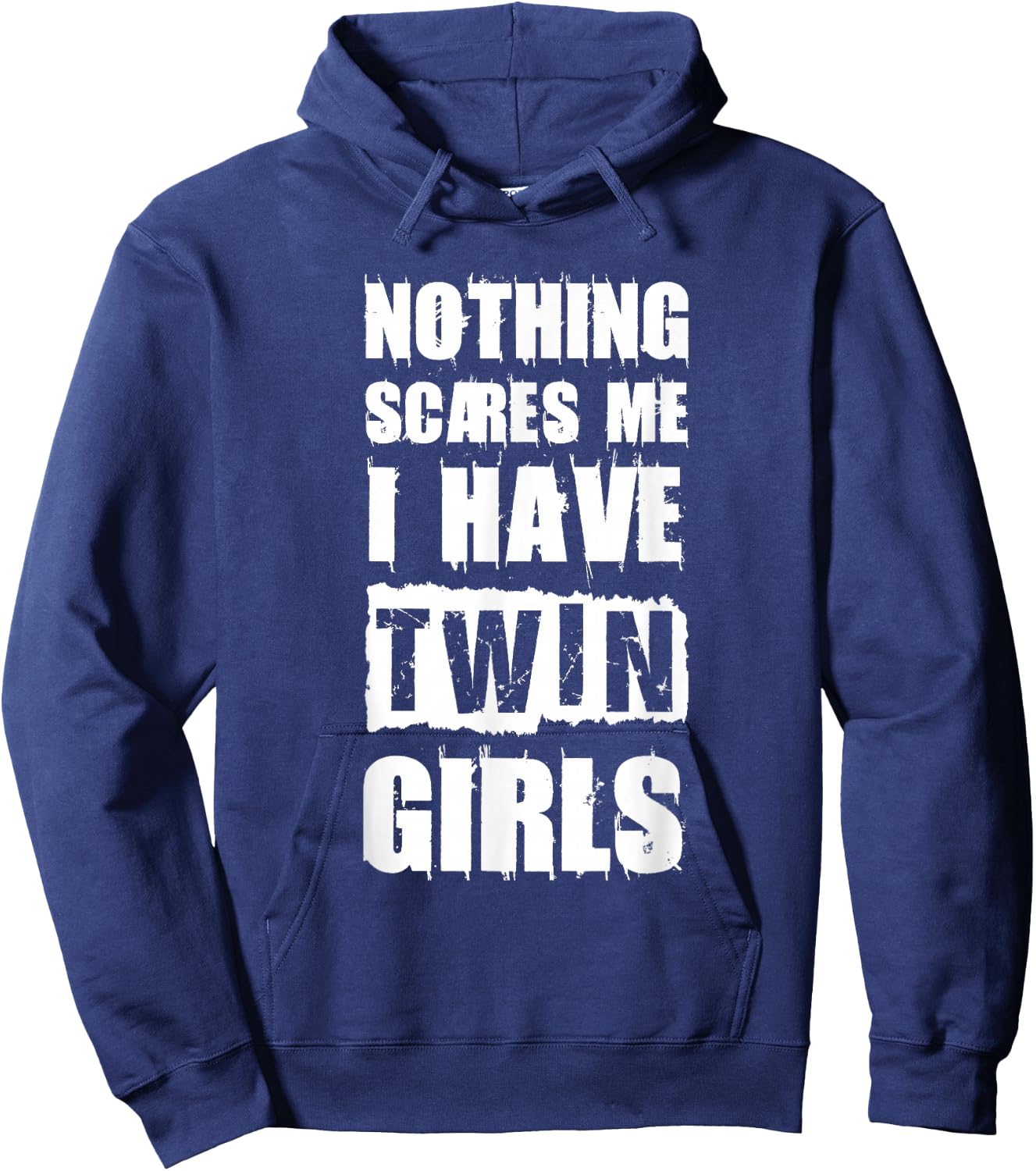 Funny Twin Daughter Mom of Twins Dad of Twins Hoodie - Hoodie | Navy