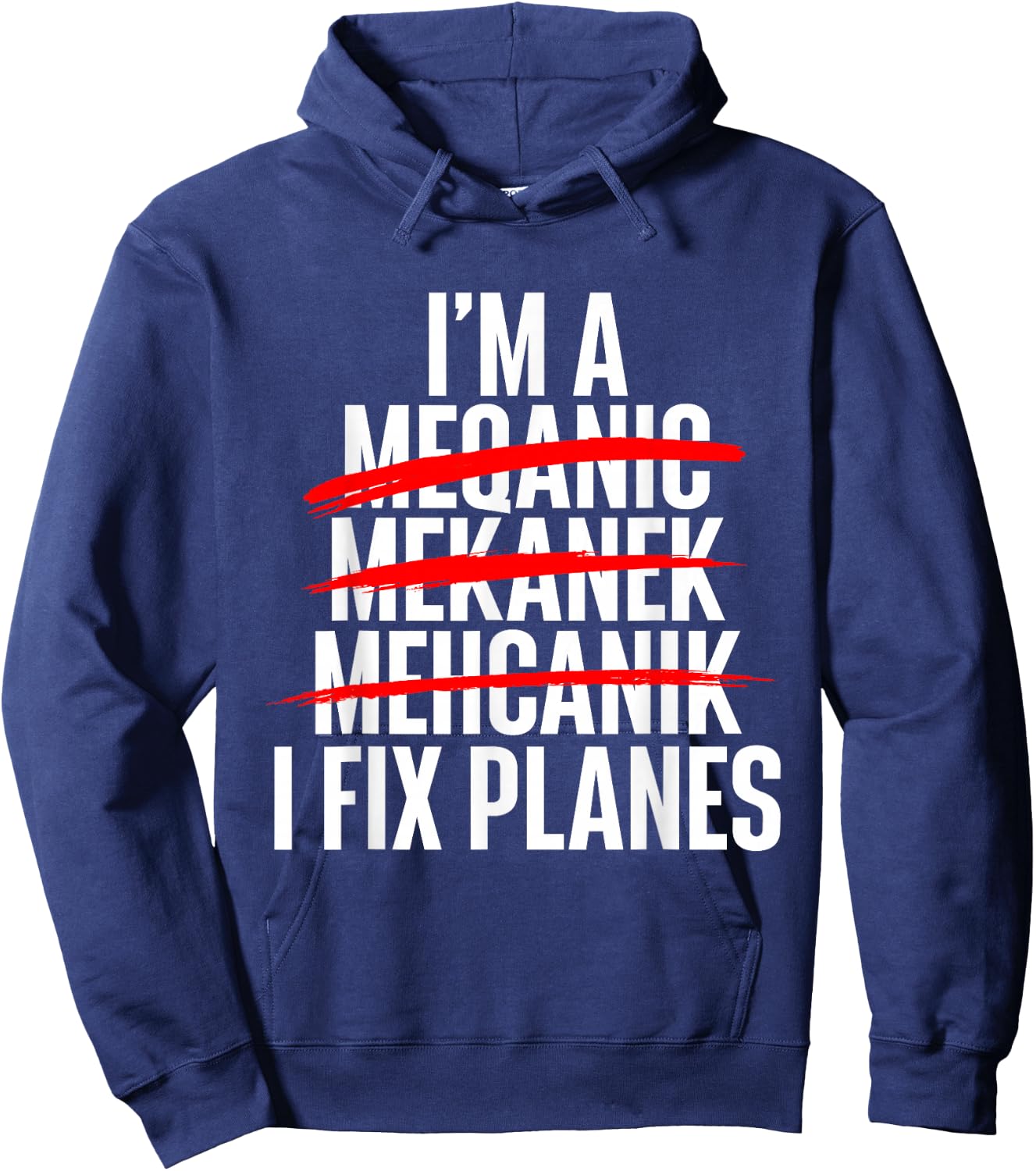 I Fix Planes - Aircraft Mechanic Plane Aviation Technician Hoodie - Hoodie | Navy