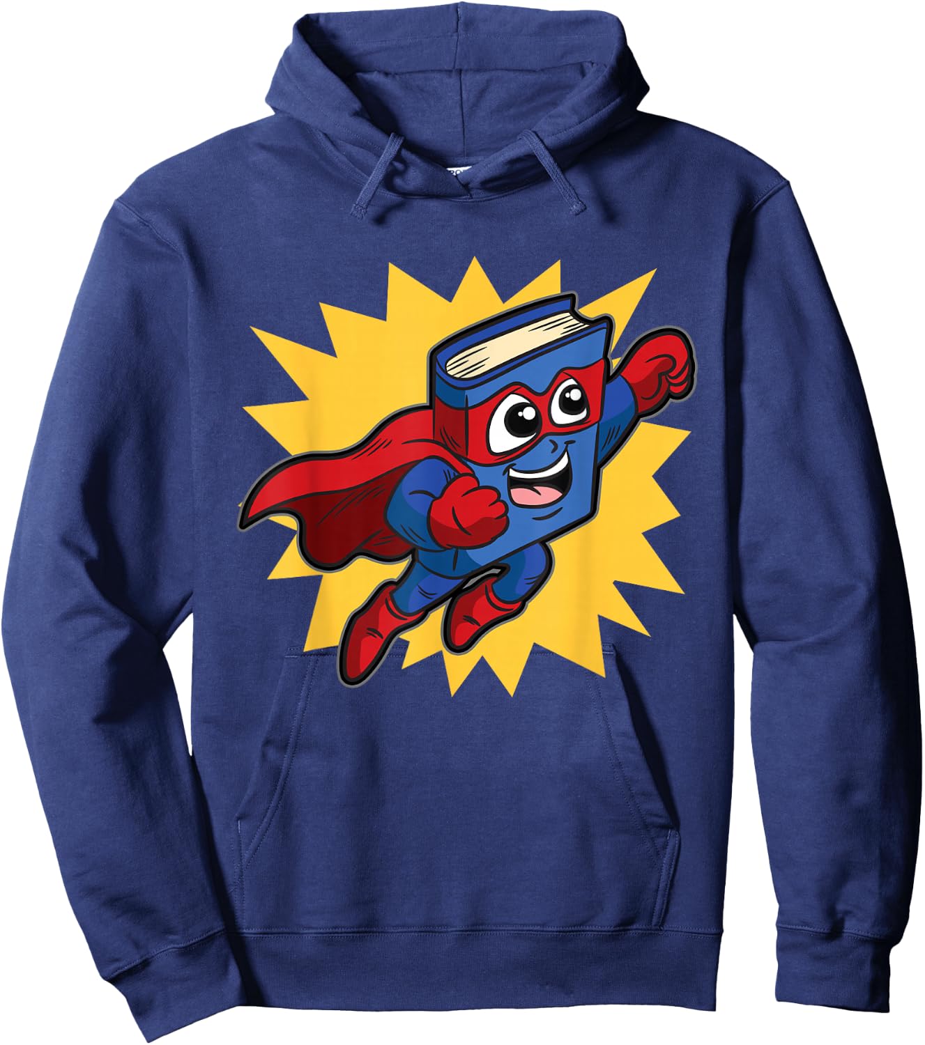 Super Hero Book For Kindergarten Kids Who Read And Write Hoodie - Hoodie | Navy