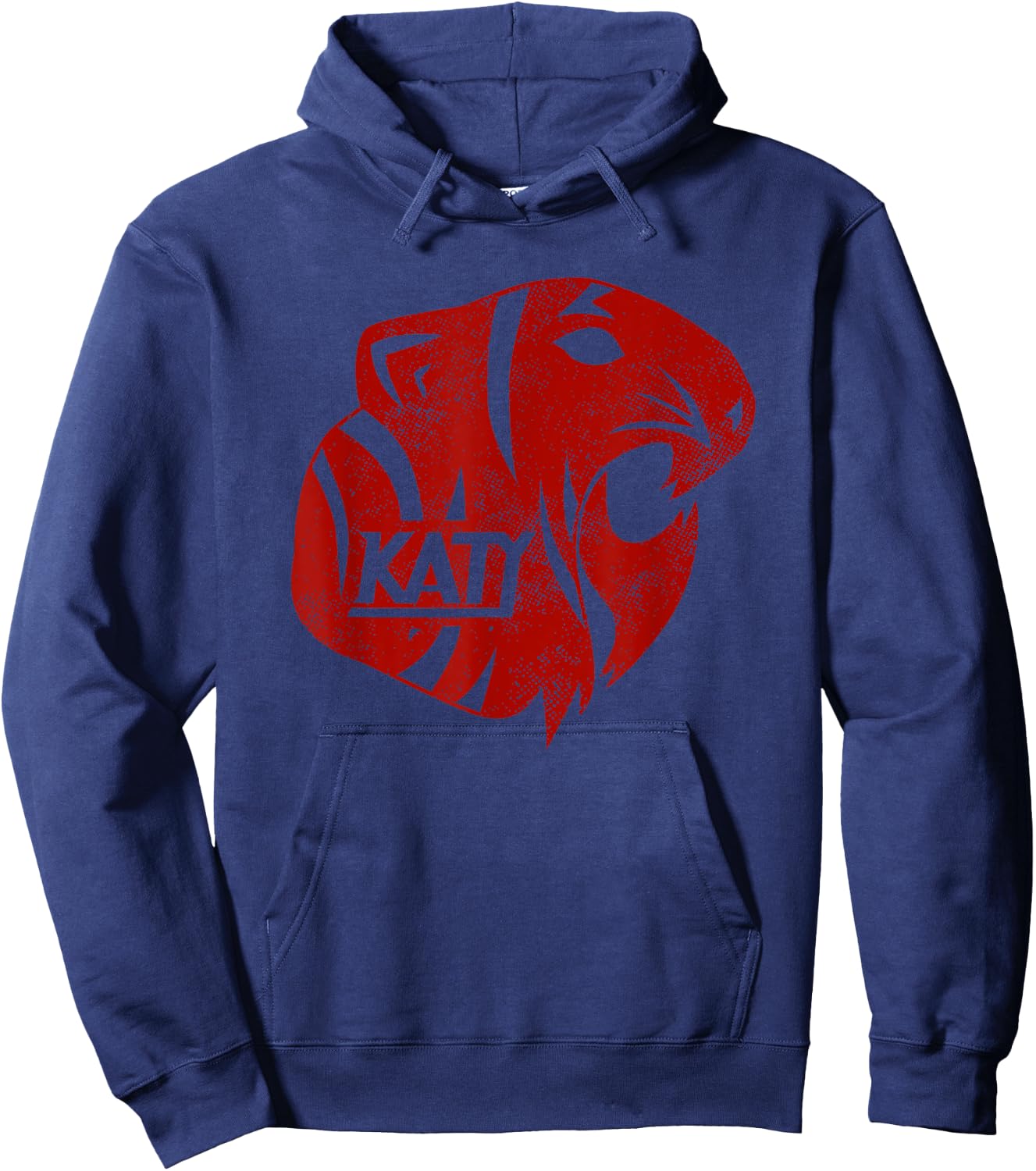 Katy Tigers, Katy, Texas Distressed Hoodie - Hoodie | Navy