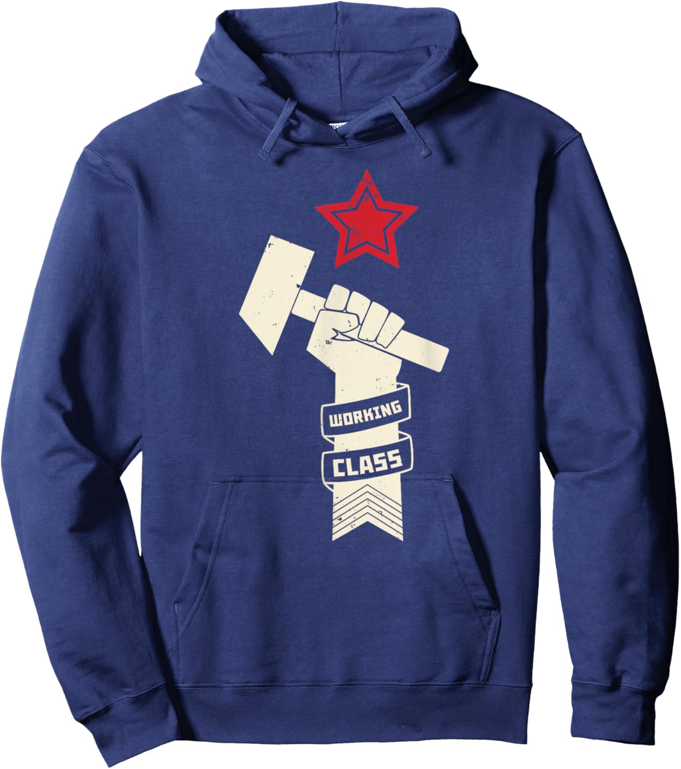 Proletariat Russia USSR Soviet Union CCCP Retro Vintage Hoodie - Hoodie | Navy