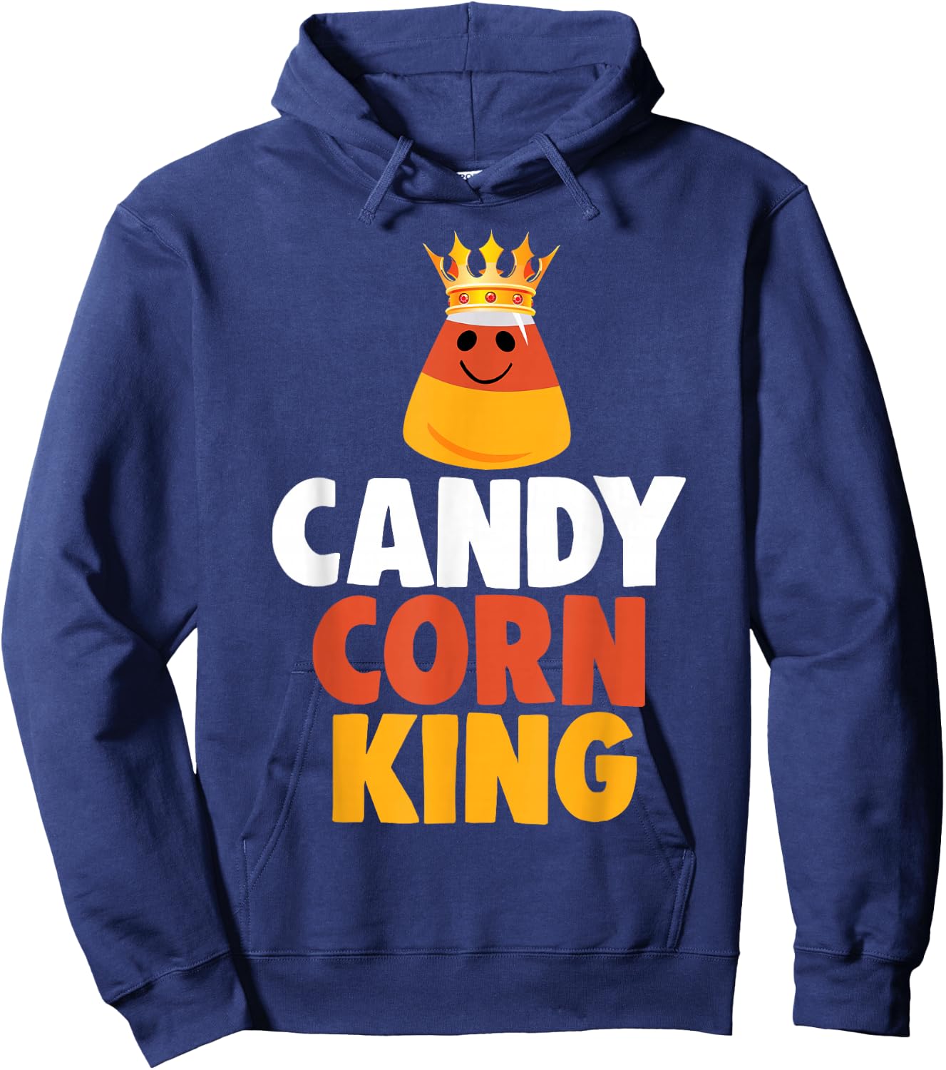 Candy Corn King Halloween Trick or Treat Gift Hoodie - Hoodie | Navy