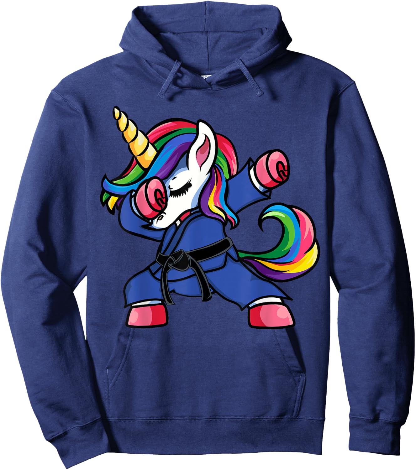 Dabbing Unicorn Brazilian Jiu Jitsu Mom , BJJ Women Girls Hoodie - Hoodie | Navy