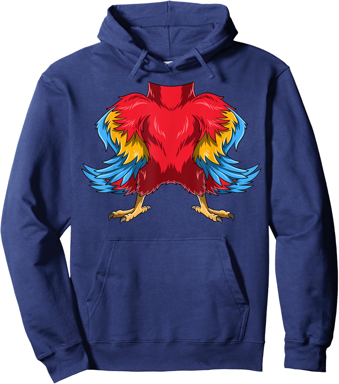 Easy Parrot Costume Parrot Body Headless Parrot Costume Hoodie - Hoodie | Navy