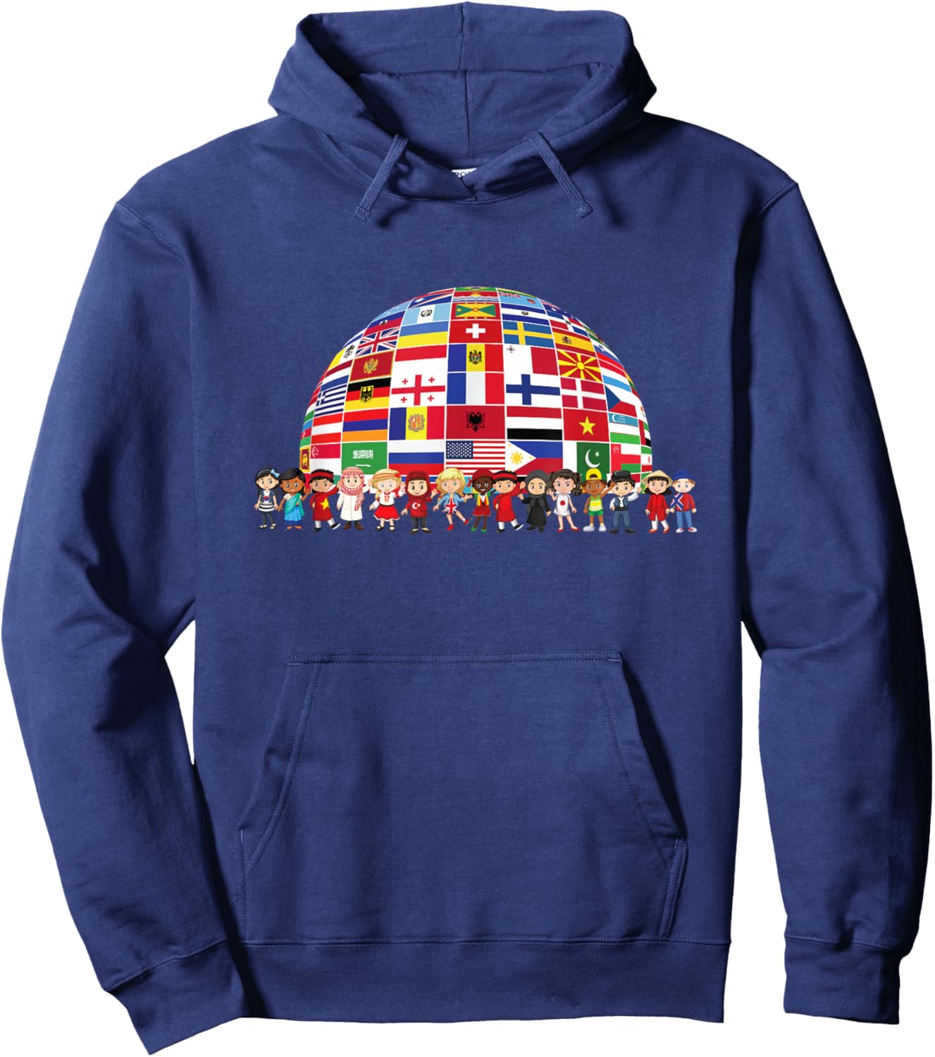 Cultural Diversity Kids Around The Globe Cultural Diversity Hoodie - Hoodie | Navy