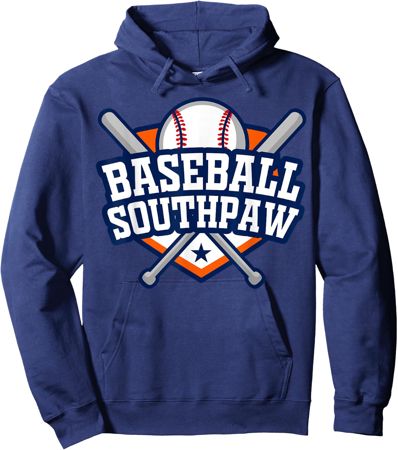 Baseball Southpaw - Left Handed Players Rule - Lefty Hoodie - Hoodie | Navy