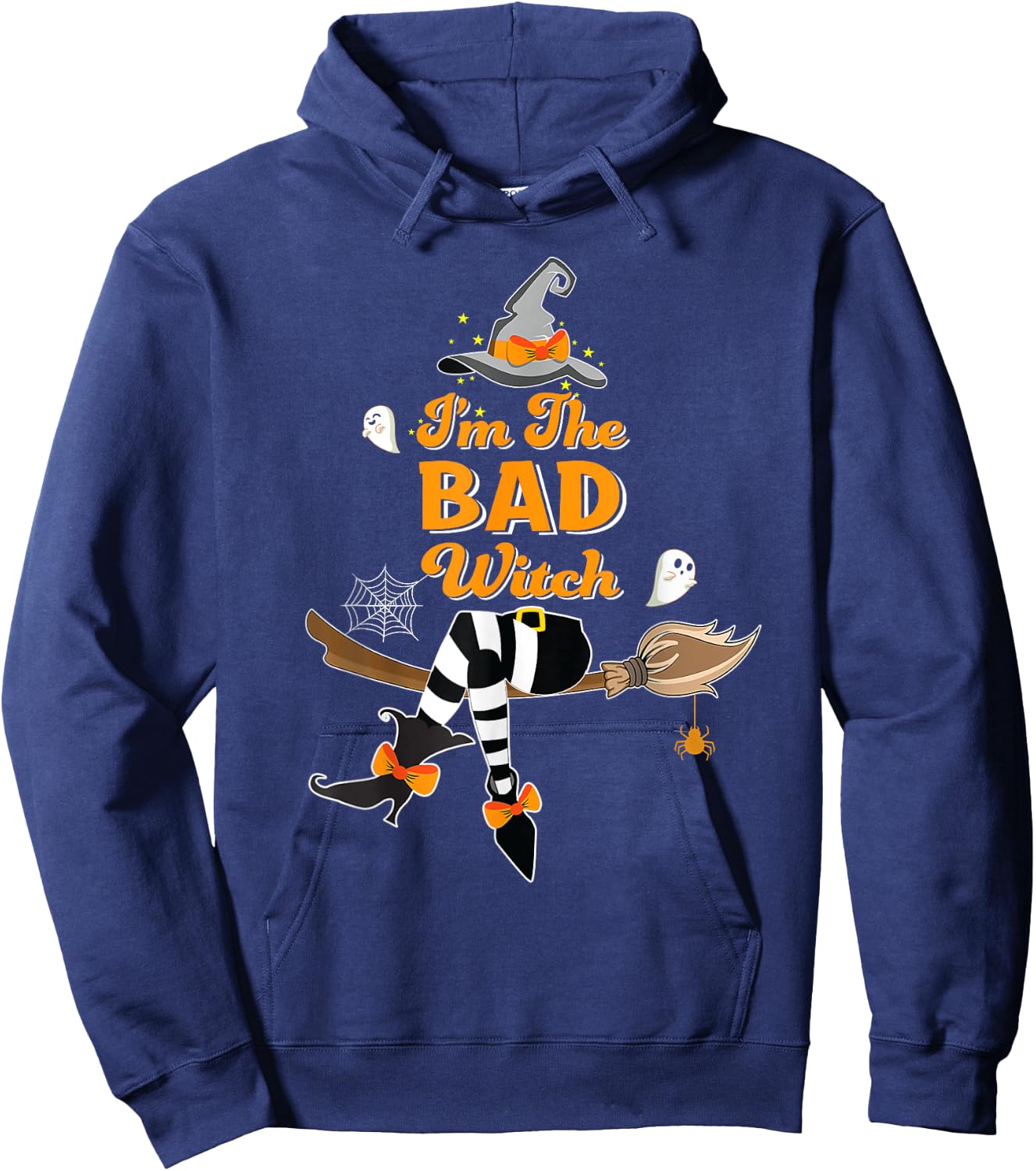 I'm the Bad Witch Costume Halloween Matching Group Hoodie - Hoodie | Navy